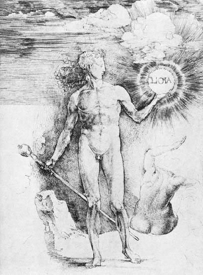 Albrecht Durer Apollo with the Solar Disc